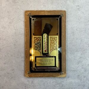 VTG Farmers Elevator Co Thermometer Reverse Painted Glass 8x5 Holmqvist SD